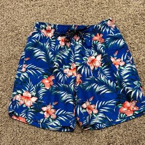 Tommy Hilfiger Blue Floral Swim Hybrids